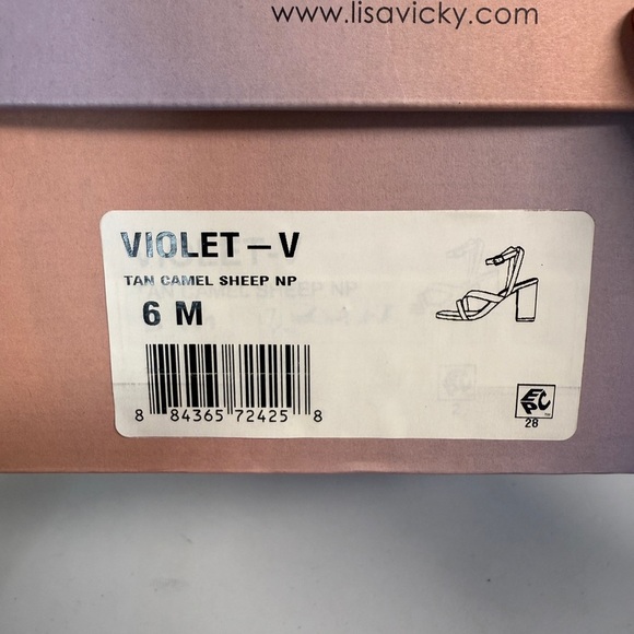 Lisa Vicky Tan Camel Sheep Women’s Size 6M - Picture 6 of 6